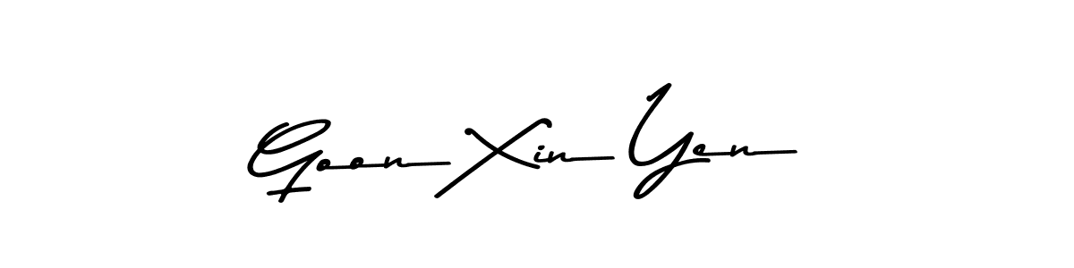 Use a signature maker to create a handwritten signature online. With this signature software, you can design (Asem Kandis PERSONAL USE) your own signature for name Goon Xin Yen. Goon Xin Yen signature style 9 images and pictures png