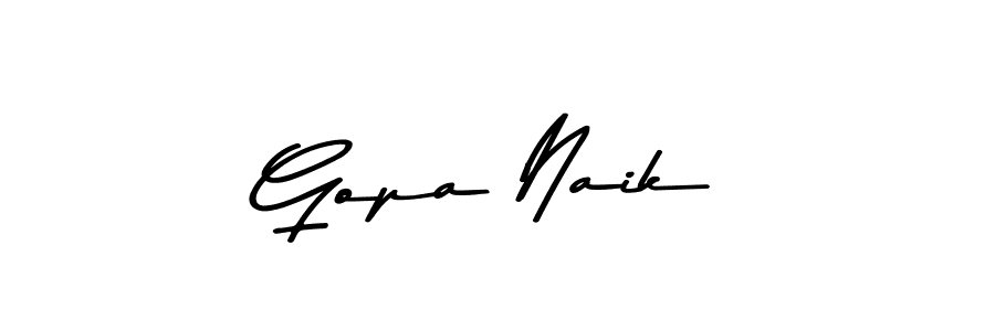 How to make Gopa Naik signature? Asem Kandis PERSONAL USE is a professional autograph style. Create handwritten signature for Gopa Naik name. Gopa Naik signature style 9 images and pictures png