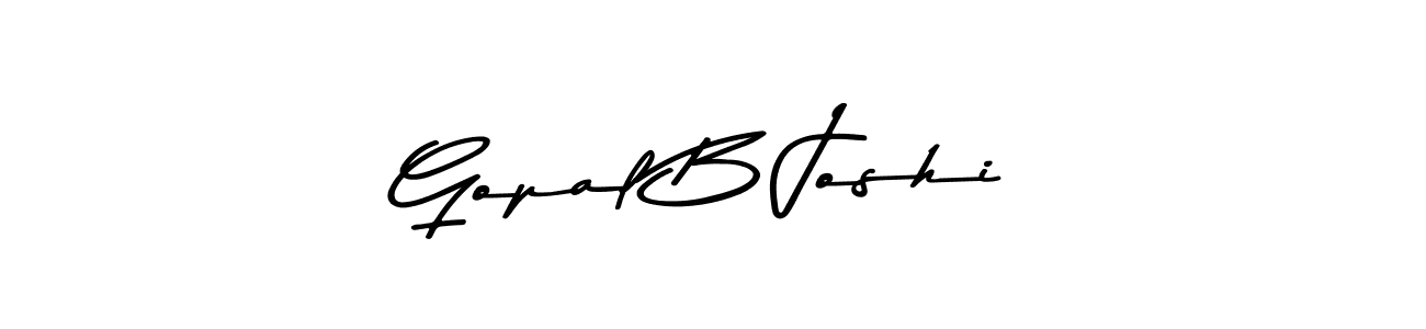 Design your own signature with our free online signature maker. With this signature software, you can create a handwritten (Asem Kandis PERSONAL USE) signature for name Gopal B Joshi. Gopal B Joshi signature style 9 images and pictures png