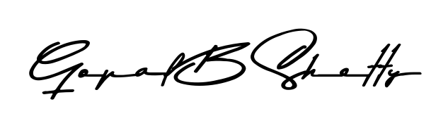 Use a signature maker to create a handwritten signature online. With this signature software, you can design (Asem Kandis PERSONAL USE) your own signature for name Gopal B Shetty. Gopal B Shetty signature style 9 images and pictures png