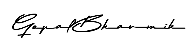 Generate high-definition signature styles for Gopal Bhaumik. The Asem Kandis PERSONAL USE typeface ensures crisp legibility and sophisticated design. Gopal Bhaumik signature style 9 images and pictures png