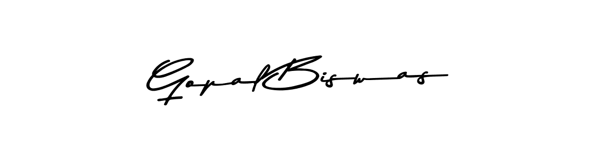 Make a beautiful signature design for name Gopal Biswas. With this signature (Asem Kandis PERSONAL USE) style, you can create a handwritten signature for free. Gopal Biswas signature style 9 images and pictures png