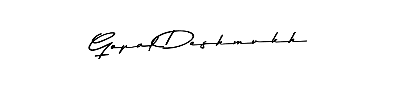 Use a signature maker to create a handwritten signature online. With this signature software, you can design (Asem Kandis PERSONAL USE) your own signature for name Gopal Deshmukh. Gopal Deshmukh signature style 9 images and pictures png