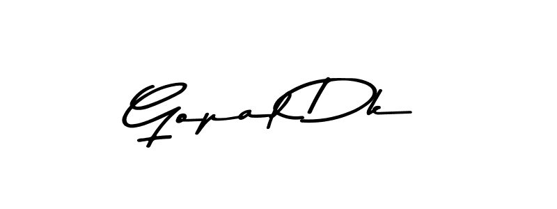 Design your own signature with our free online signature maker. With this signature software, you can create a handwritten (Asem Kandis PERSONAL USE) signature for name Gopal Dk. Gopal Dk signature style 9 images and pictures png