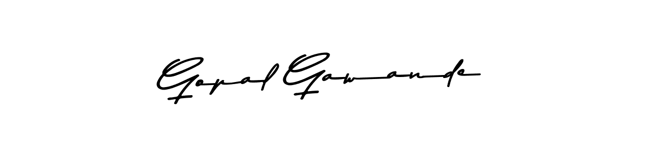 Make a short Gopal Gawande signature style. Manage your documents anywhere anytime using Asem Kandis PERSONAL USE. Create and add eSignatures, submit forms, share and send files easily. Gopal Gawande signature style 9 images and pictures png