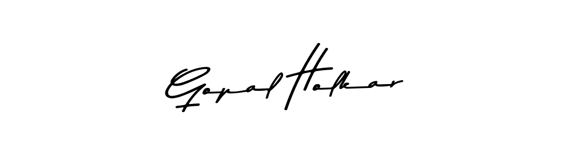 Use a signature maker to create a handwritten signature online. With this signature software, you can design (Asem Kandis PERSONAL USE) your own signature for name Gopal Holkar. Gopal Holkar signature style 9 images and pictures png