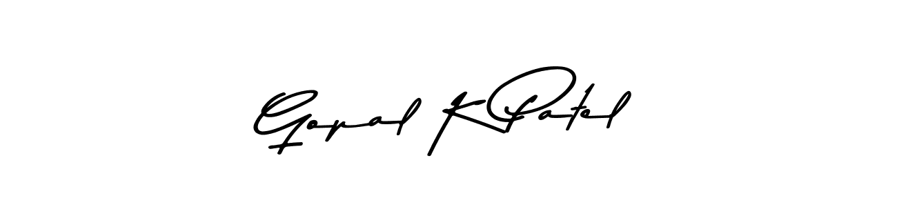 Gopal K Patel stylish signature style. Best Handwritten Sign (Asem Kandis PERSONAL USE) for my name. Handwritten Signature Collection Ideas for my name Gopal K Patel. Gopal K Patel signature style 9 images and pictures png
