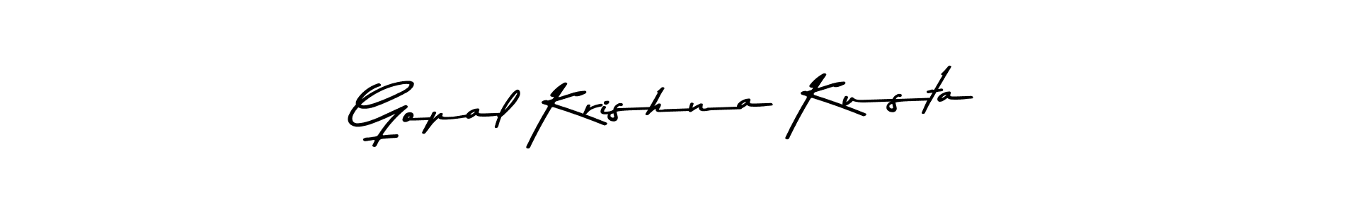 if you are searching for the best signature style for your name Gopal Krishna Kusta. so please give up your signature search. here we have designed multiple signature styles  using Asem Kandis PERSONAL USE. Gopal Krishna Kusta signature style 9 images and pictures png