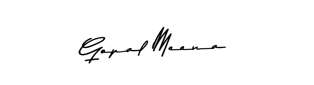 Make a beautiful signature design for name Gopal Meena. With this signature (Asem Kandis PERSONAL USE) style, you can create a handwritten signature for free. Gopal Meena signature style 9 images and pictures png