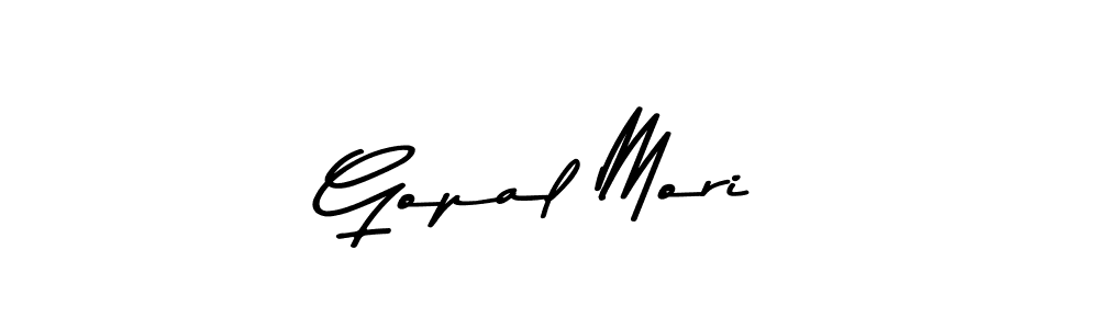 Design your own signature with our free online signature maker. With this signature software, you can create a handwritten (Asem Kandis PERSONAL USE) signature for name Gopal Mori. Gopal Mori signature style 9 images and pictures png