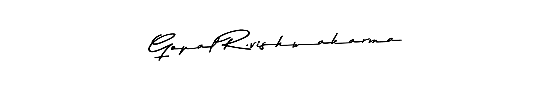 Use a signature maker to create a handwritten signature online. With this signature software, you can design (Asem Kandis PERSONAL USE) your own signature for name Gopal R.vishwakarma. Gopal R.vishwakarma signature style 9 images and pictures png