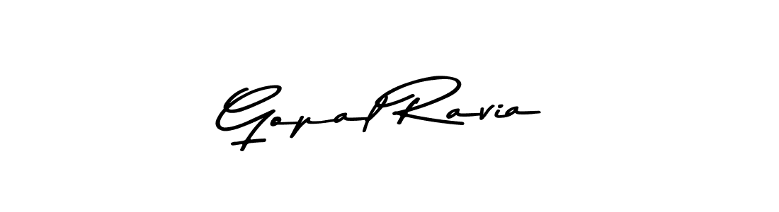 Use a signature maker to create a handwritten signature online. With this signature software, you can design (Asem Kandis PERSONAL USE) your own signature for name Gopal Ravia. Gopal Ravia signature style 9 images and pictures png