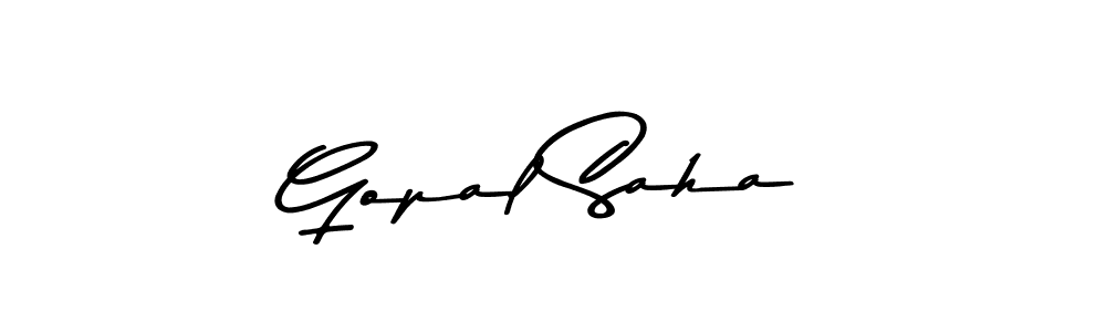 Make a beautiful signature design for name Gopal Saha. With this signature (Asem Kandis PERSONAL USE) style, you can create a handwritten signature for free. Gopal Saha signature style 9 images and pictures png