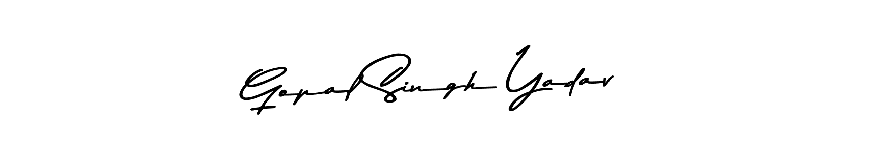 Use a signature maker to create a handwritten signature online. With this signature software, you can design (Asem Kandis PERSONAL USE) your own signature for name Gopal Singh Yadav. Gopal Singh Yadav signature style 9 images and pictures png