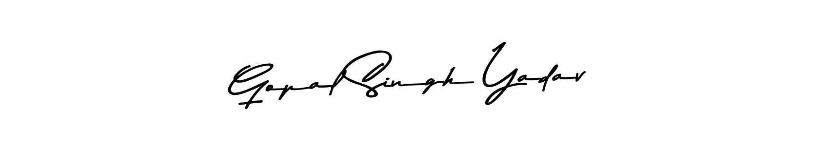 Design your own signature with our free online signature maker. With this signature software, you can create a handwritten (Asem Kandis PERSONAL USE) signature for name Gopal Singh Yadav. Gopal Singh Yadav signature style 9 images and pictures png