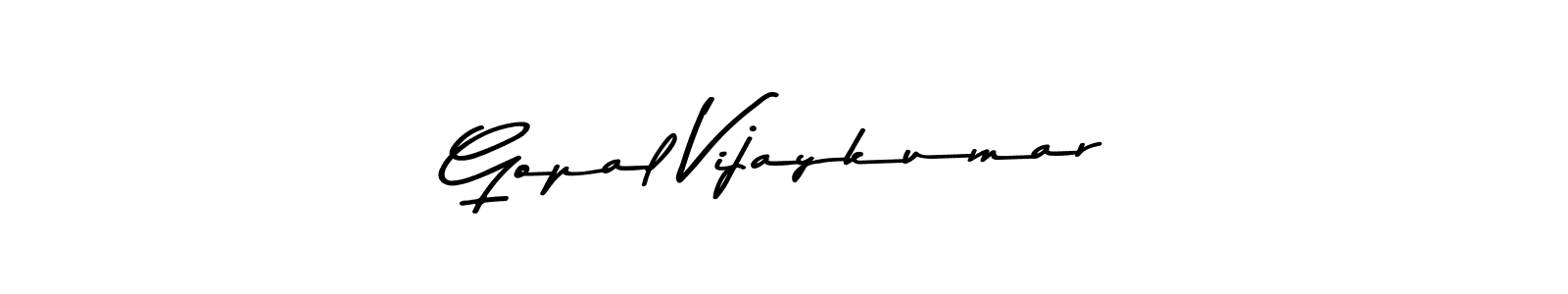 Also we have Gopal Vijaykumar name is the best signature style. Create professional handwritten signature collection using Asem Kandis PERSONAL USE autograph style. Gopal Vijaykumar signature style 9 images and pictures png