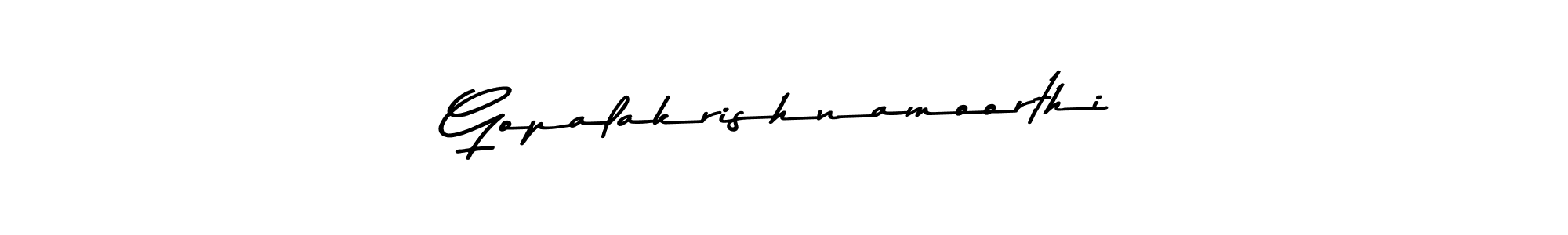 Design your own signature with our free online signature maker. With this signature software, you can create a handwritten (Asem Kandis PERSONAL USE) signature for name Gopalakrishnamoorthi. Gopalakrishnamoorthi signature style 9 images and pictures png