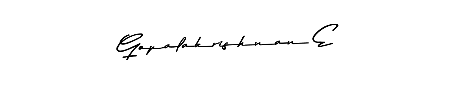 Also we have Gopalakrishnan E name is the best signature style. Create professional handwritten signature collection using Asem Kandis PERSONAL USE autograph style. Gopalakrishnan E signature style 9 images and pictures png
