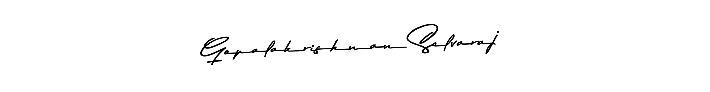 Use a signature maker to create a handwritten signature online. With this signature software, you can design (Asem Kandis PERSONAL USE) your own signature for name Gopalakrishnan Selvaraj. Gopalakrishnan Selvaraj signature style 9 images and pictures png
