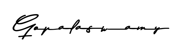 You should practise on your own different ways (Asem Kandis PERSONAL USE) to write your name (Gopalaswamy) in signature. Don't let someone else do it for you. Gopalaswamy signature style 9 images and pictures png