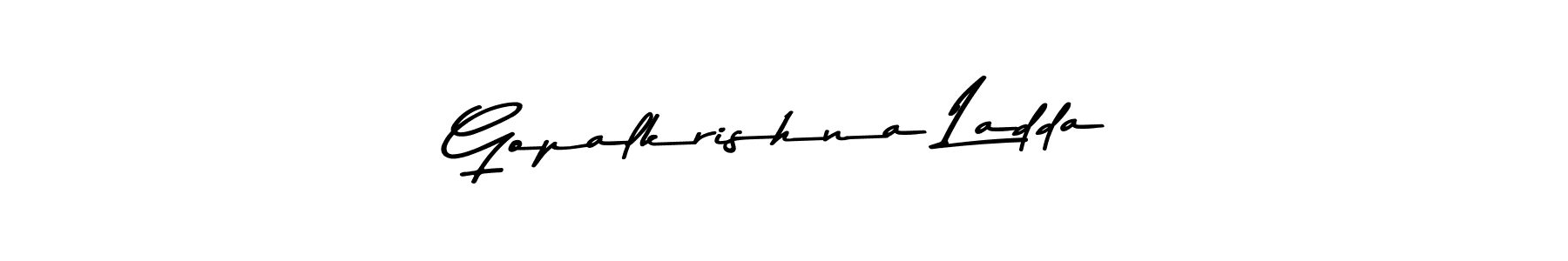 Gopalkrishna Ladda stylish signature style. Best Handwritten Sign (Asem Kandis PERSONAL USE) for my name. Handwritten Signature Collection Ideas for my name Gopalkrishna Ladda. Gopalkrishna Ladda signature style 9 images and pictures png