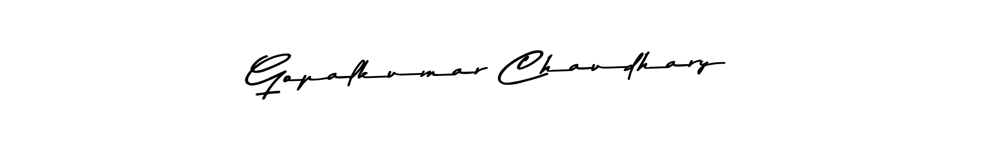 Similarly Asem Kandis PERSONAL USE is the best handwritten signature design. Signature creator online .You can use it as an online autograph creator for name Gopalkumar Chaudhary. Gopalkumar Chaudhary signature style 9 images and pictures png