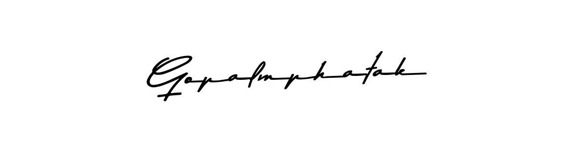 Similarly Asem Kandis PERSONAL USE is the best handwritten signature design. Signature creator online .You can use it as an online autograph creator for name Gopalmphatak. Gopalmphatak signature style 9 images and pictures png