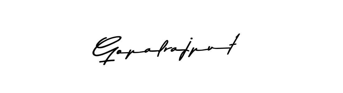 Make a beautiful signature design for name Gopalrajput. With this signature (Asem Kandis PERSONAL USE) style, you can create a handwritten signature for free. Gopalrajput signature style 9 images and pictures png