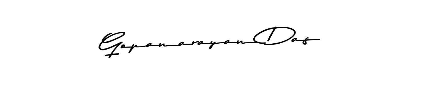 How to make Gopanarayan Das name signature. Use Asem Kandis PERSONAL USE style for creating short signs online. This is the latest handwritten sign. Gopanarayan Das signature style 9 images and pictures png