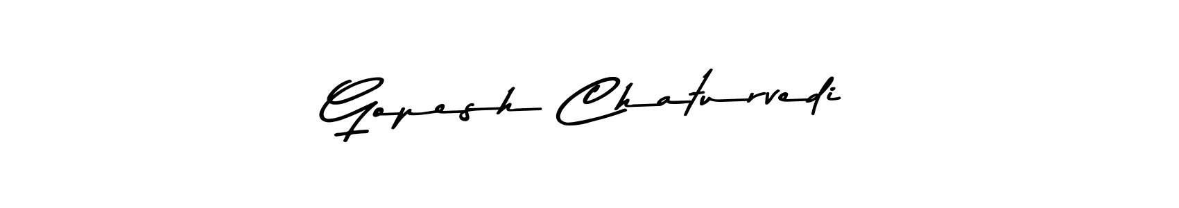 Use a signature maker to create a handwritten signature online. With this signature software, you can design (Asem Kandis PERSONAL USE) your own signature for name Gopesh Chaturvedi. Gopesh Chaturvedi signature style 9 images and pictures png