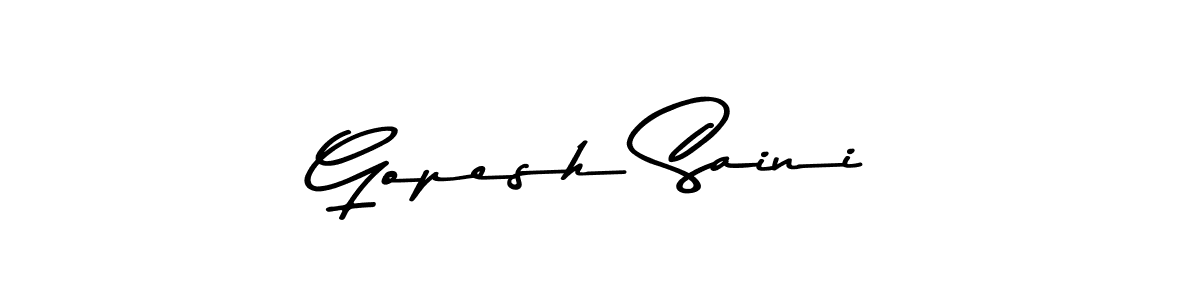 You should practise on your own different ways (Asem Kandis PERSONAL USE) to write your name (Gopesh Saini) in signature. don't let someone else do it for you. Gopesh Saini signature style 9 images and pictures png