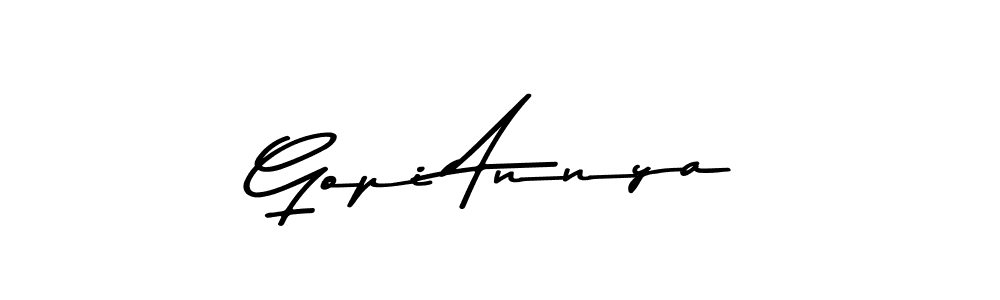 How to make Gopi Annya signature? Asem Kandis PERSONAL USE is a professional autograph style. Create handwritten signature for Gopi Annya name. Gopi Annya signature style 9 images and pictures png