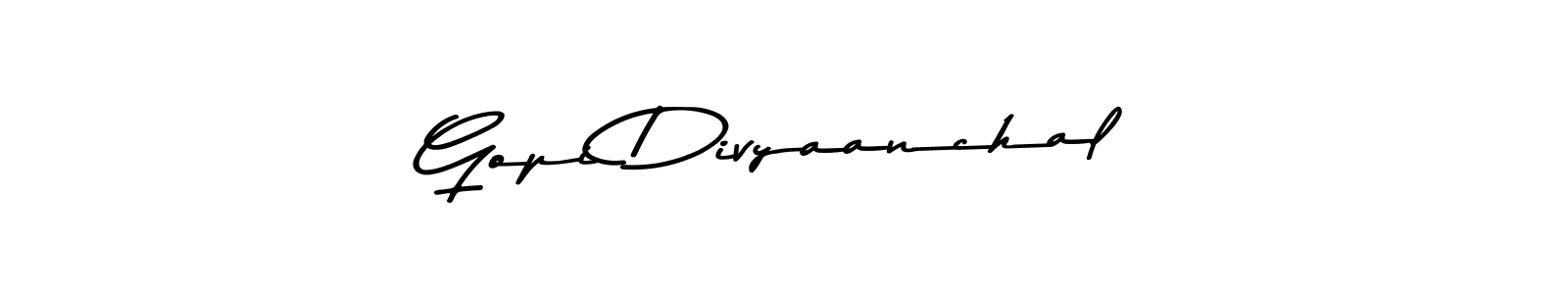 You should practise on your own different ways (Asem Kandis PERSONAL USE) to write your name (Gopi Divyaanchal) in signature. don't let someone else do it for you. Gopi Divyaanchal signature style 9 images and pictures png