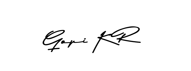 Gopi K R stylish signature style. Best Handwritten Sign (Asem Kandis PERSONAL USE) for my name. Handwritten Signature Collection Ideas for my name Gopi K R. Gopi K R signature style 9 images and pictures png