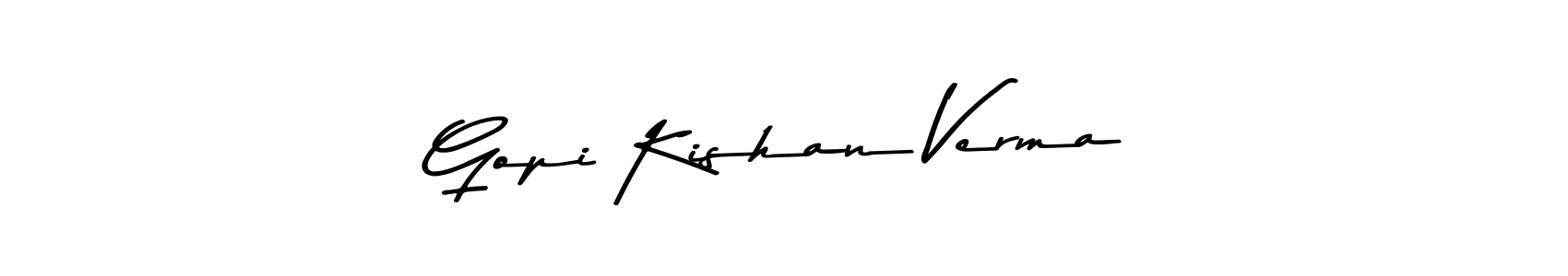 Also we have Gopi Kishan Verma name is the best signature style. Create professional handwritten signature collection using Asem Kandis PERSONAL USE autograph style. Gopi Kishan Verma signature style 9 images and pictures png