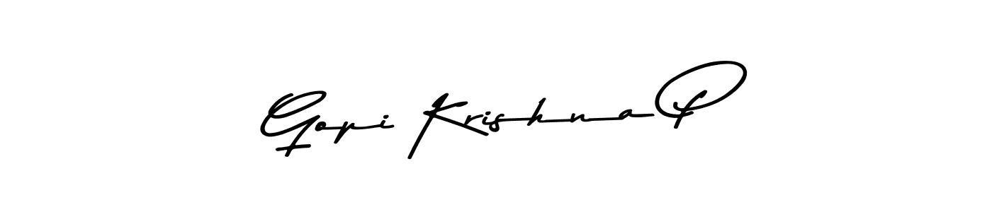 Gopi Krishna P stylish signature style. Best Handwritten Sign (Asem Kandis PERSONAL USE) for my name. Handwritten Signature Collection Ideas for my name Gopi Krishna P. Gopi Krishna P signature style 9 images and pictures png