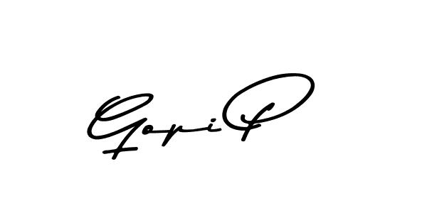 How to Draw Gopi P signature style? Asem Kandis PERSONAL USE is a latest design signature styles for name Gopi P. Gopi P signature style 9 images and pictures png