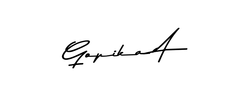 Here are the top 10 professional signature styles for the name Gopika A. These are the best autograph styles you can use for your name. Gopika A signature style 9 images and pictures png