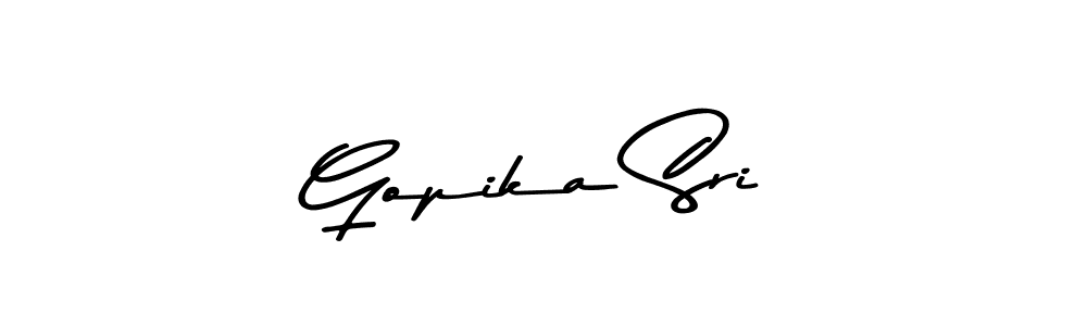 Gopika Sri stylish signature style. Best Handwritten Sign (Asem Kandis PERSONAL USE) for my name. Handwritten Signature Collection Ideas for my name Gopika Sri. Gopika Sri signature style 9 images and pictures png