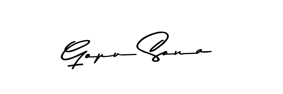 Here are the top 10 professional signature styles for the name Gopu Sona. These are the best autograph styles you can use for your name. Gopu Sona signature style 9 images and pictures png