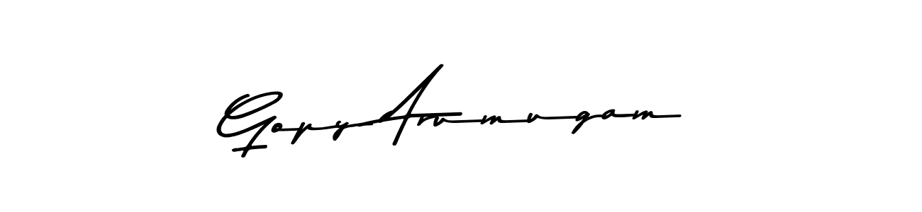 Gopy Arumugam stylish signature style. Best Handwritten Sign (Asem Kandis PERSONAL USE) for my name. Handwritten Signature Collection Ideas for my name Gopy Arumugam. Gopy Arumugam signature style 9 images and pictures png