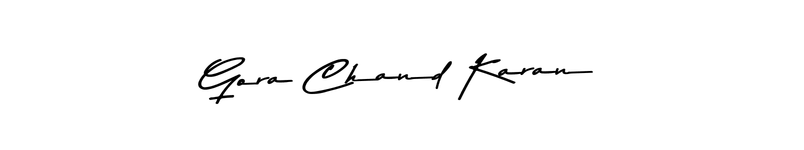 Create a beautiful signature design for name Gora Chand Karan. With this signature (Asem Kandis PERSONAL USE) fonts, you can make a handwritten signature for free. Gora Chand Karan signature style 9 images and pictures png