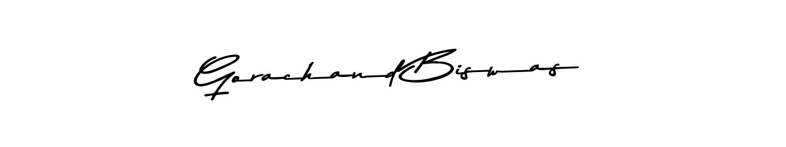 Design your own signature with our free online signature maker. With this signature software, you can create a handwritten (Asem Kandis PERSONAL USE) signature for name Gorachand Biswas. Gorachand Biswas signature style 9 images and pictures png