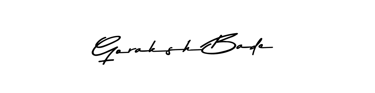 How to Draw Goraksh Bade signature style? Asem Kandis PERSONAL USE is a latest design signature styles for name Goraksh Bade. Goraksh Bade signature style 9 images and pictures png