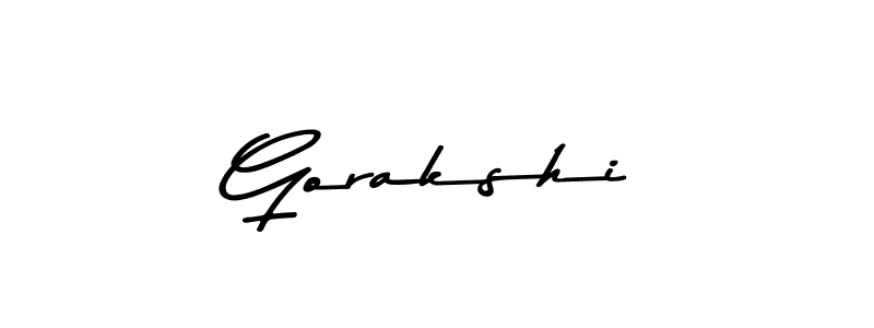 You can use this online signature creator to create a handwritten signature for the name Gorakshi. This is the best online autograph maker. Gorakshi signature style 9 images and pictures png