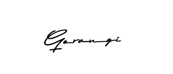 How to make Gorangi signature? Asem Kandis PERSONAL USE is a professional autograph style. Create handwritten signature for Gorangi name. Gorangi signature style 9 images and pictures png