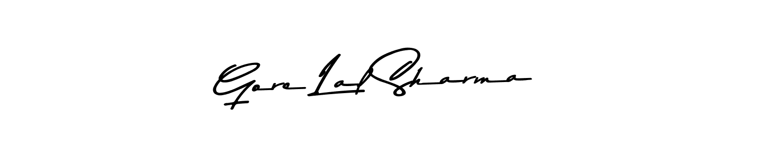 Similarly Asem Kandis PERSONAL USE is the best handwritten signature design. Signature creator online .You can use it as an online autograph creator for name Gore Lal Sharma. Gore Lal Sharma signature style 9 images and pictures png