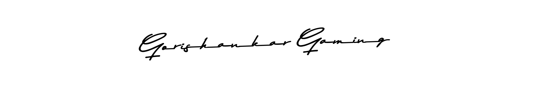 See photos of Gorishankar Gaming official signature by Spectra . Check more albums & portfolios. Read reviews & check more about Asem Kandis PERSONAL USE font. Gorishankar Gaming signature style 9 images and pictures png