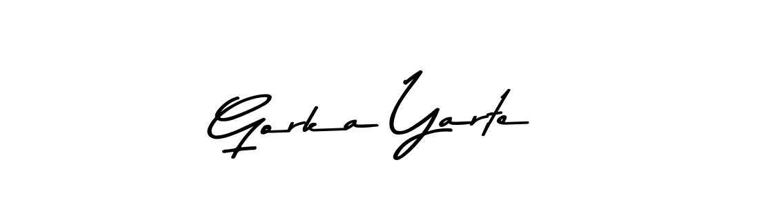 You can use this online signature creator to create a handwritten signature for the name Gorka Yarte. This is the best online autograph maker. Gorka Yarte signature style 9 images and pictures png
