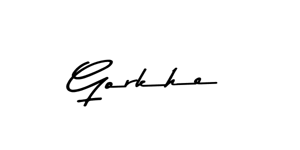 It looks lik you need a new signature style for name Gorkhe. Design unique handwritten (Asem Kandis PERSONAL USE) signature with our free signature maker in just a few clicks. Gorkhe signature style 9 images and pictures png